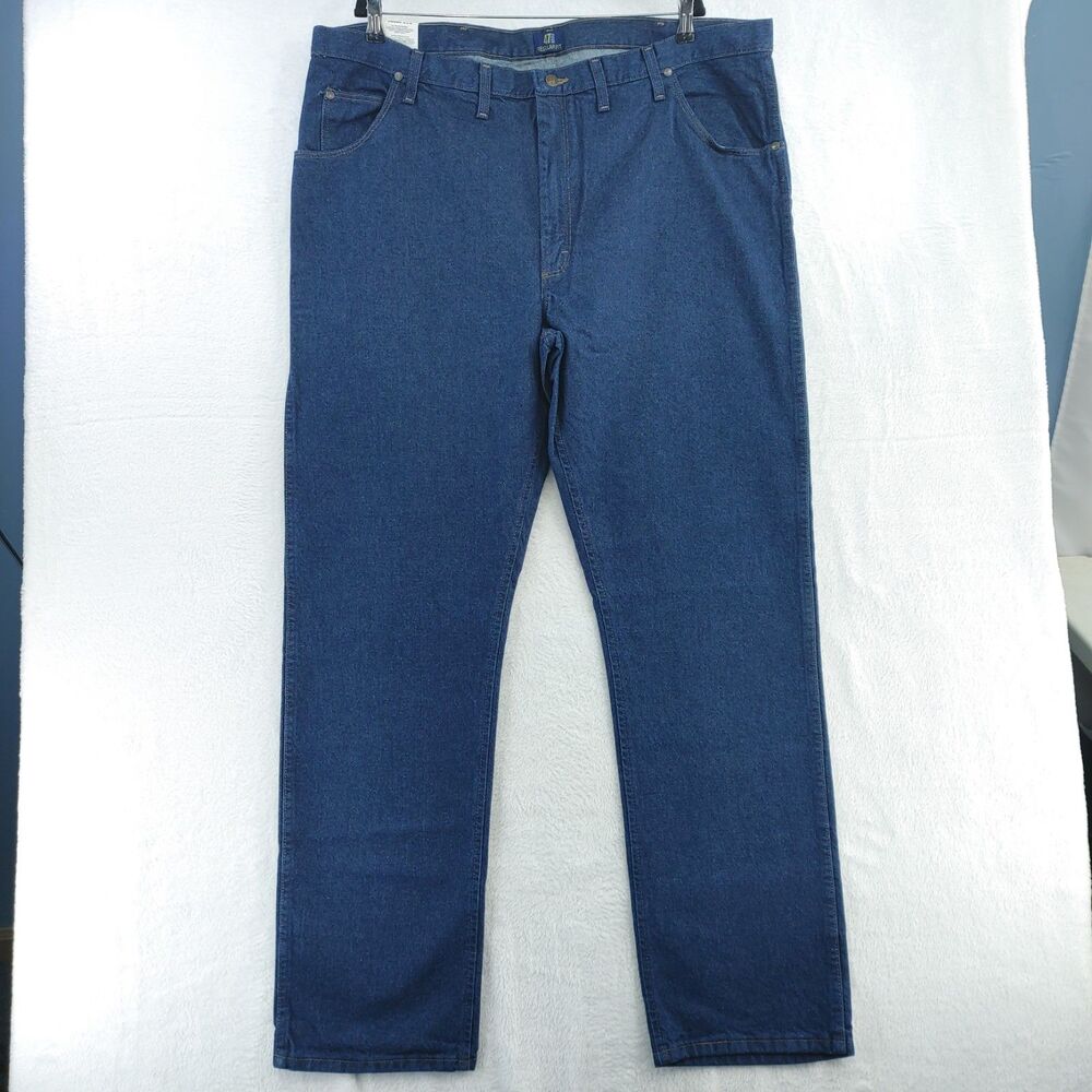 Wrangler Premium Performance Cowboy Cut Jeans Mens 44x34 Blue 47MWZPW NWD